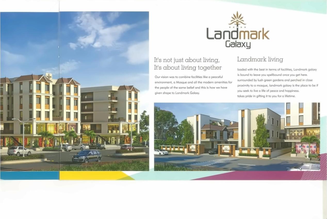 3D Elevation of real estate project Landmark Galaxy located at Tandalaja, Vadodara, Gujarat