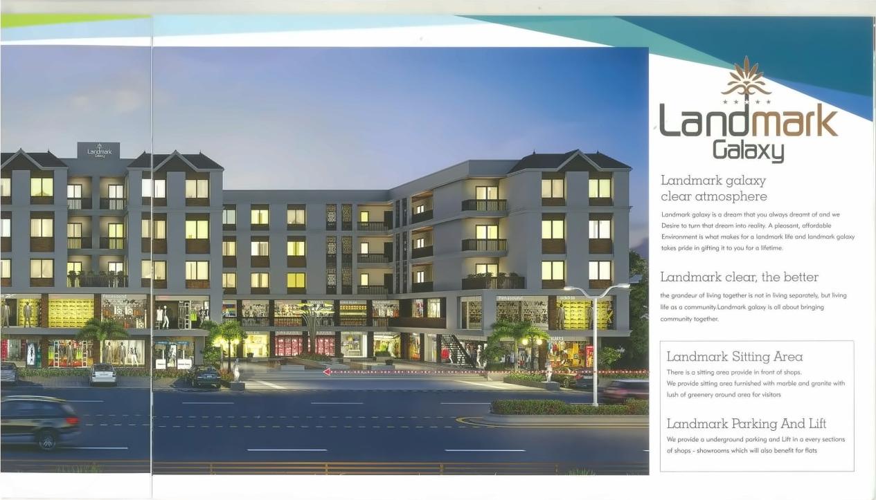 3D Elevation of real estate project Landmark Galaxy located at Tandalaja, Vadodara, Gujarat