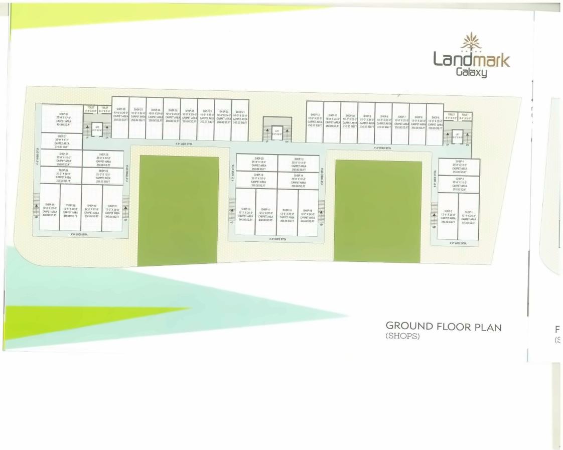Layout of real estate project Landmark Galaxy located at Tandalaja, Vadodara, Gujarat
