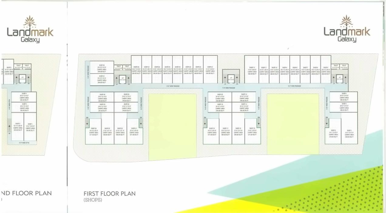 Layout of real estate project Landmark Galaxy located at Tandalaja, Vadodara, Gujarat