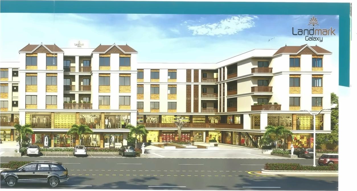 3D Elevation of real estate project Landmark Galaxy located at Tandalaja, Vadodara, Gujarat