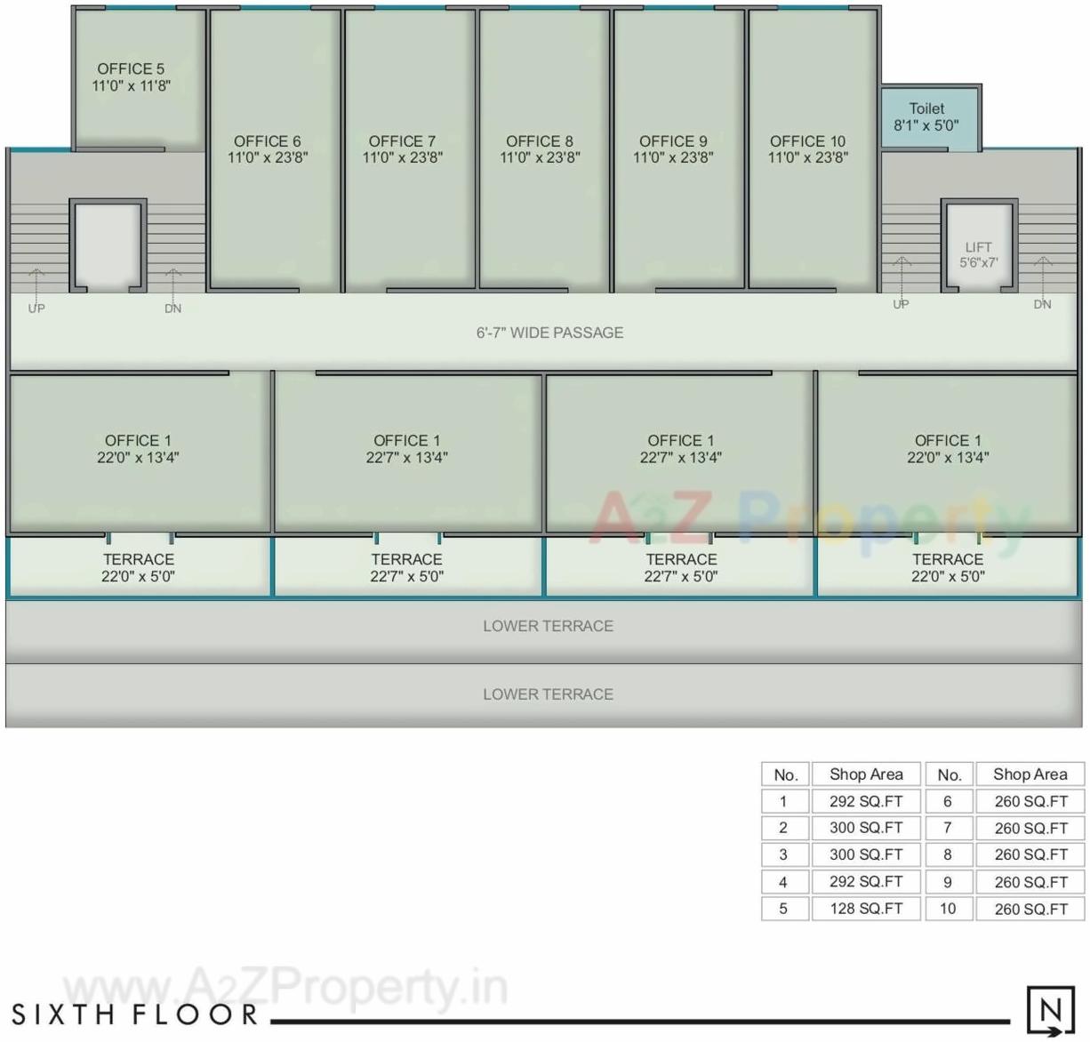 Layout of real estate project Landmark Prime located at Tandalja, Vadodara, Gujarat