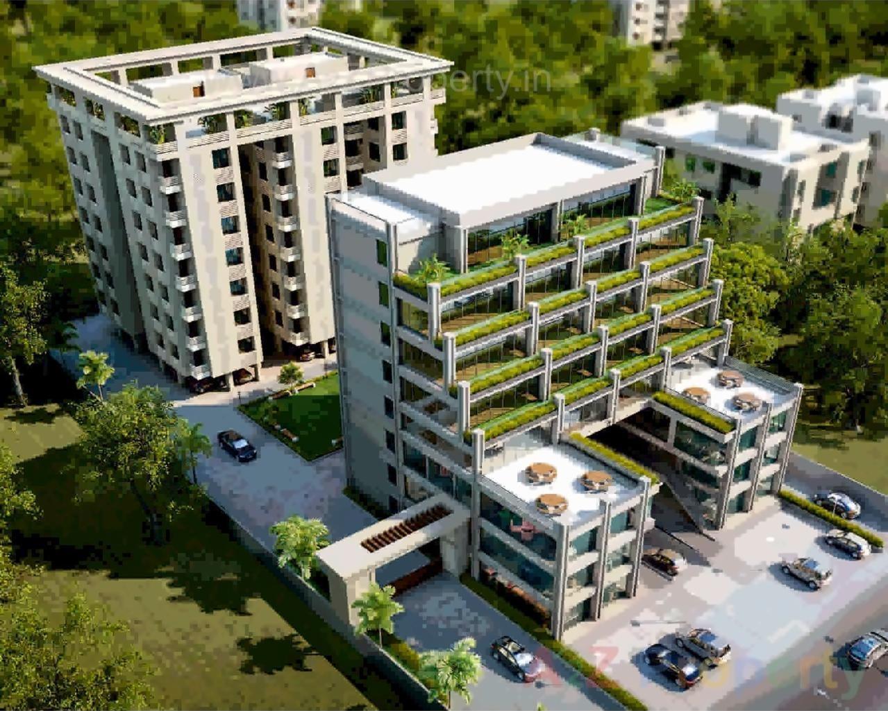 3D Elevation of real estate project Landmark Prime located at Tandalja, Vadodara, Gujarat