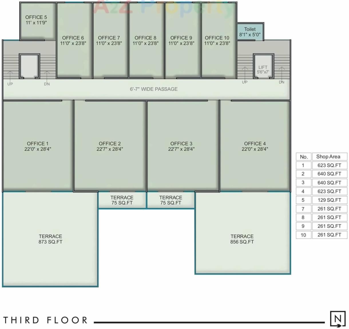 Layout of real estate project Landmark Prime located at Tandalja, Vadodara, Gujarat