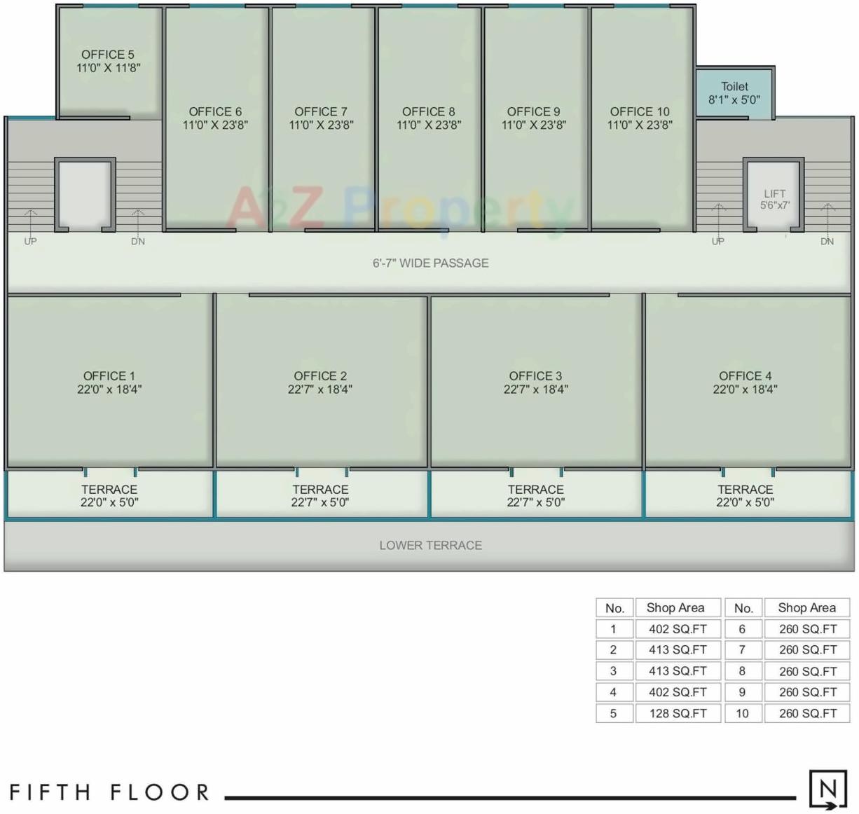 Layout of real estate project Landmark Prime located at Tandalja, Vadodara, Gujarat