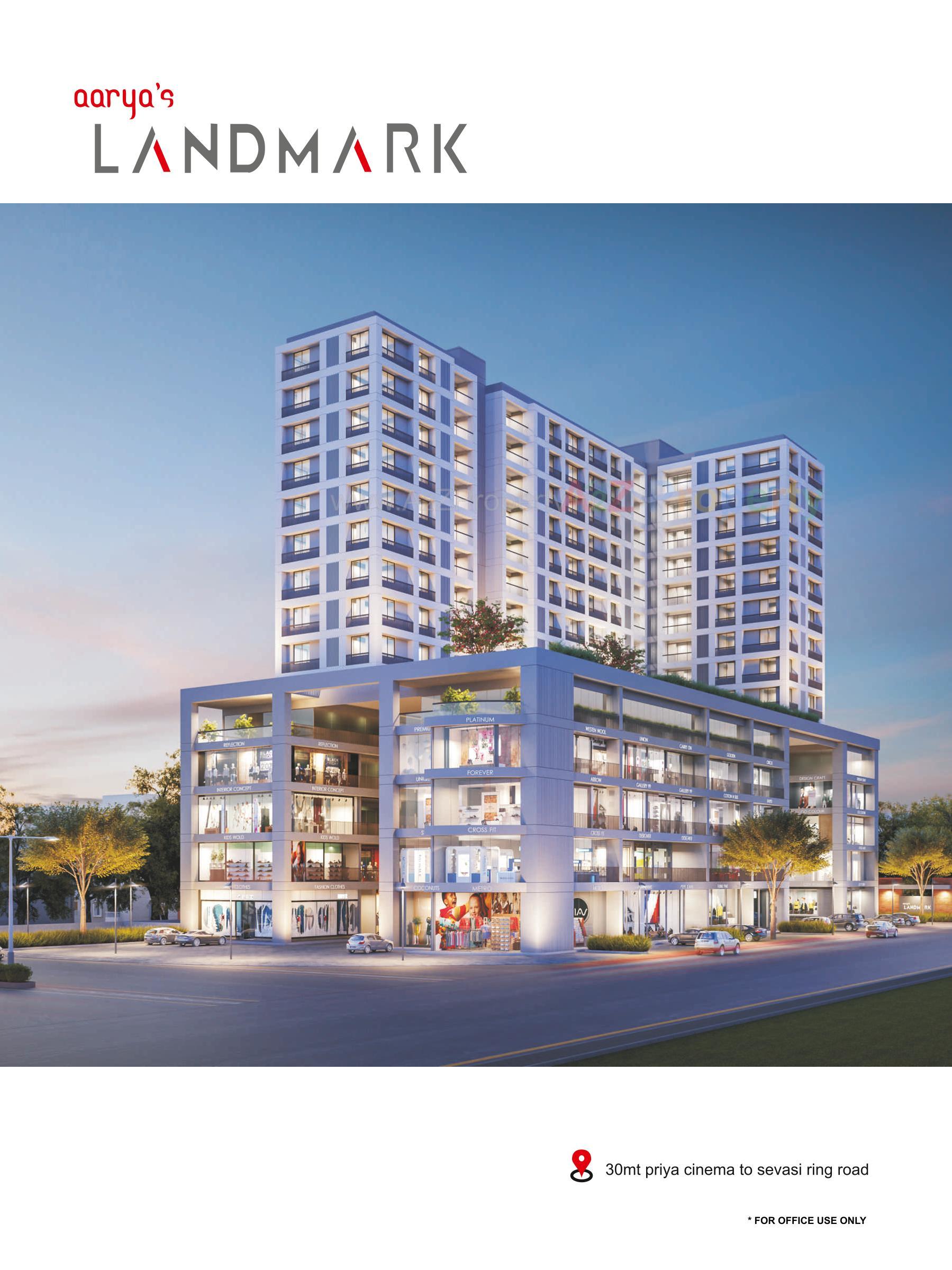 3D Elevation of real estate project Landmark located at Sevasi, Vadodara, Gujarat