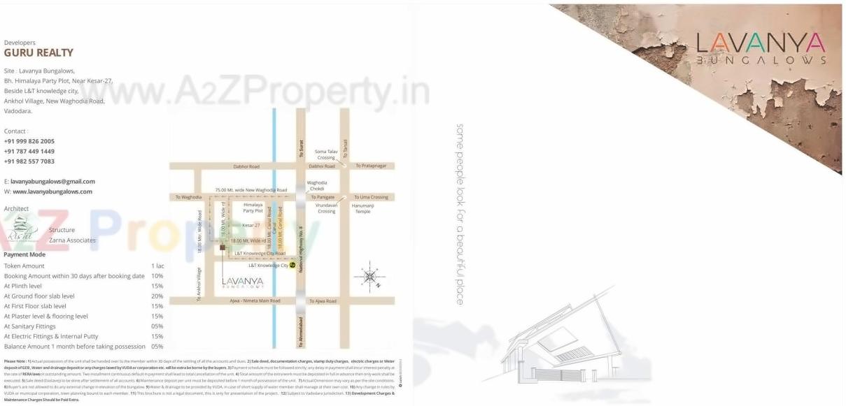  of real estate project Lavanya Banglows (tena   To 61, 145 To 166) located at Ankhol, Vadodara, Gujarat