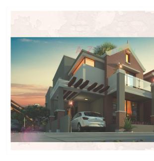 Elevation of real estate project Lavanya Banglows (tena   To 61, 145 To 166) located at Ankhol, Vadodara, Gujarat