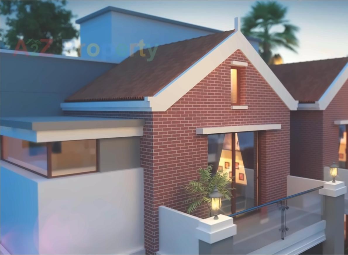 3D Elevation of real estate project Lavanya Banglows (tena   To 61, 145 To 166) located at Ankhol, Vadodara, Gujarat