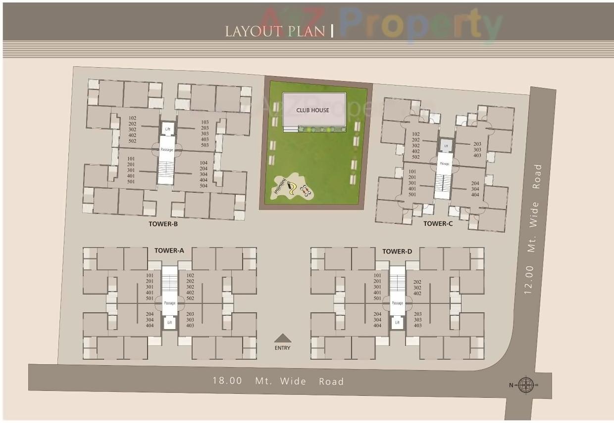 Layout of real estate project Life Arena located at Sevasi, Vadodara, Gujarat