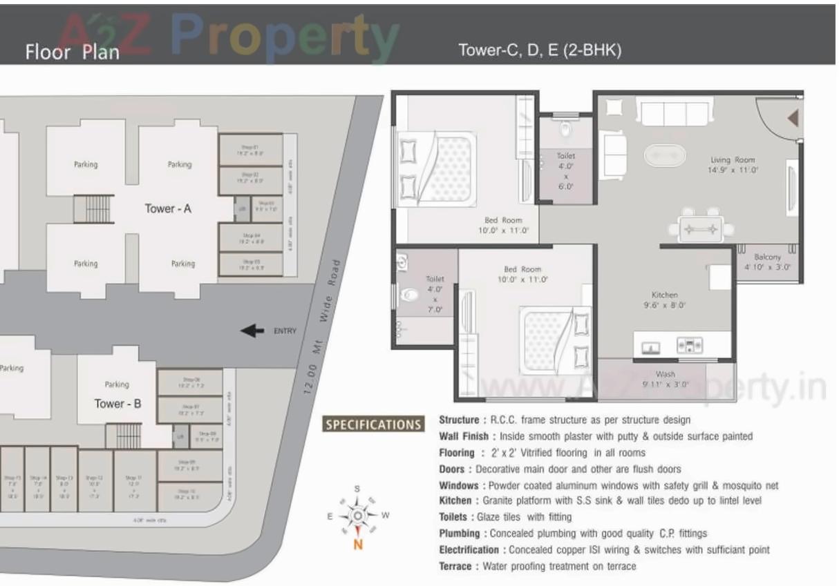 Layout of real estate project Life Mabel located at Sevasi, Vadodara, Gujarat