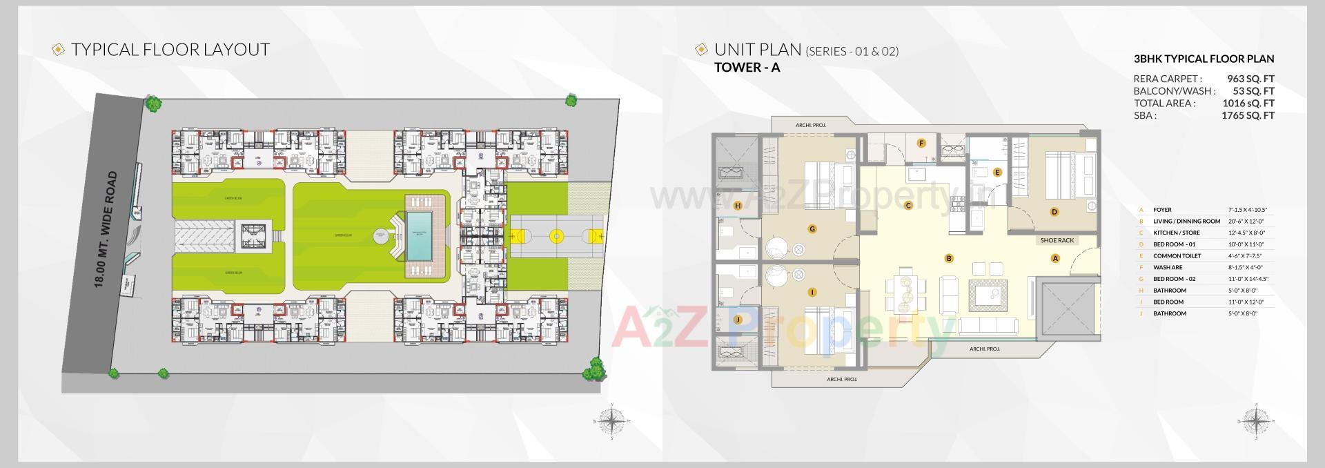 Layout of real estate project Lilleria located at Vadodara, Vadodara, Gujarat