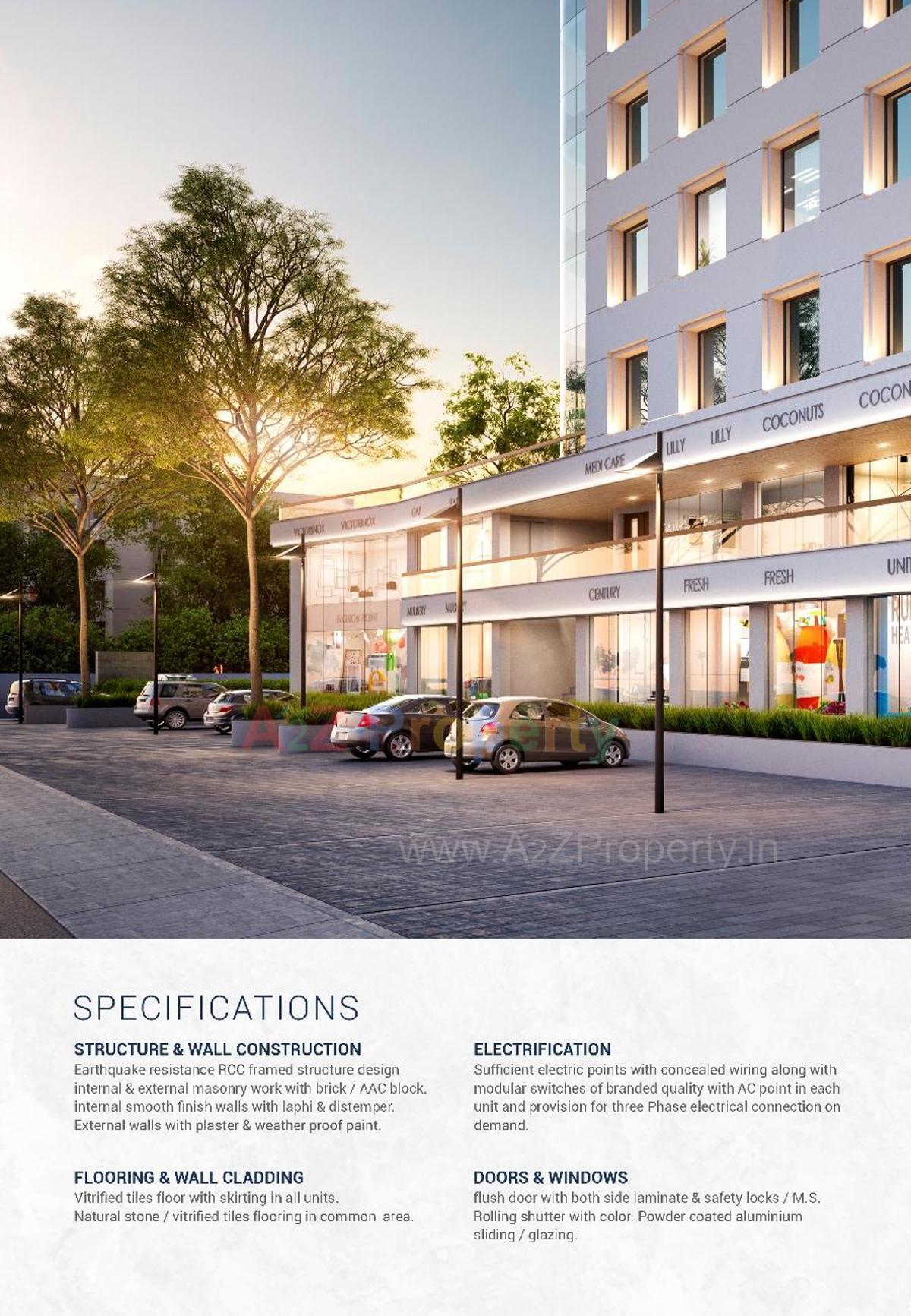 3D Elevation of real estate project Lilleria located at Vadodara, Vadodara, Gujarat