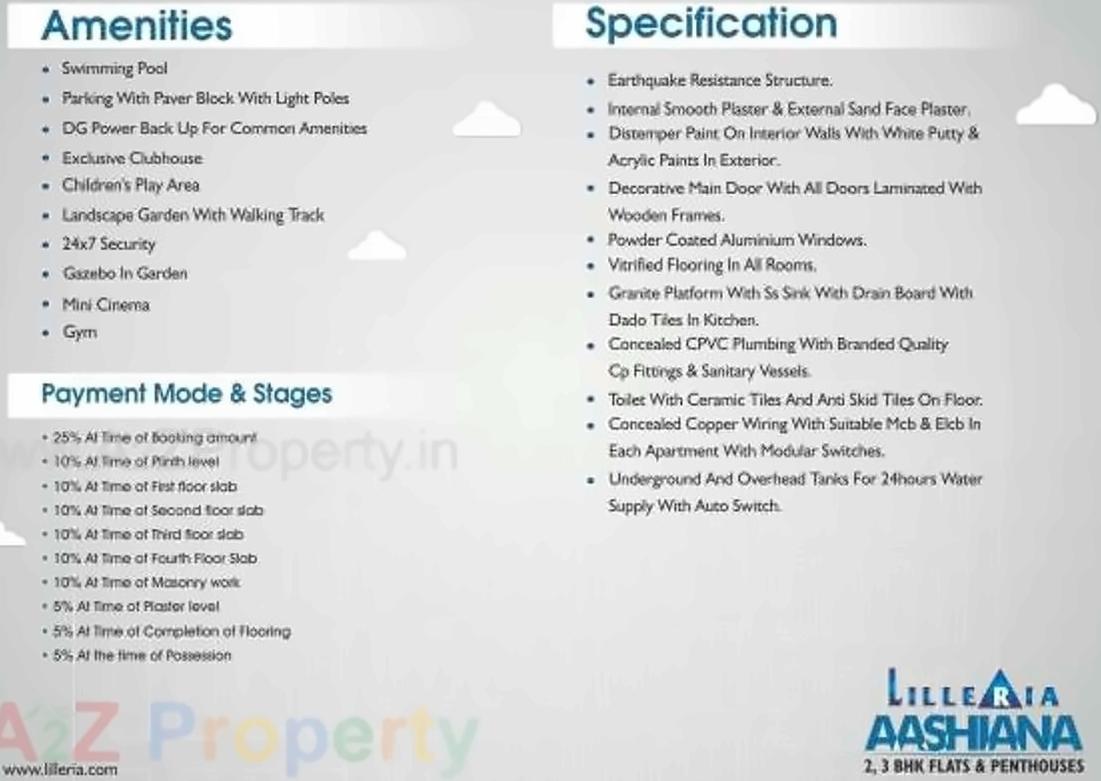  of real estate project Lilleria Aashiana located at Sama, Vadodara, Gujarat