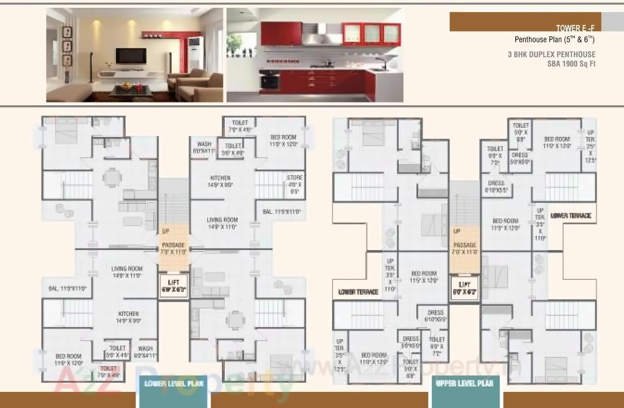 Layout of real estate project Lilleria Apartments located at Sama, Vadodara, Gujarat