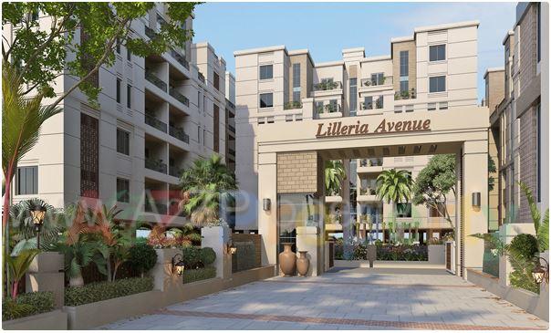 3D Elevation of real estate project Lilleria Avenue located at Sama, Vadodara, Gujarat