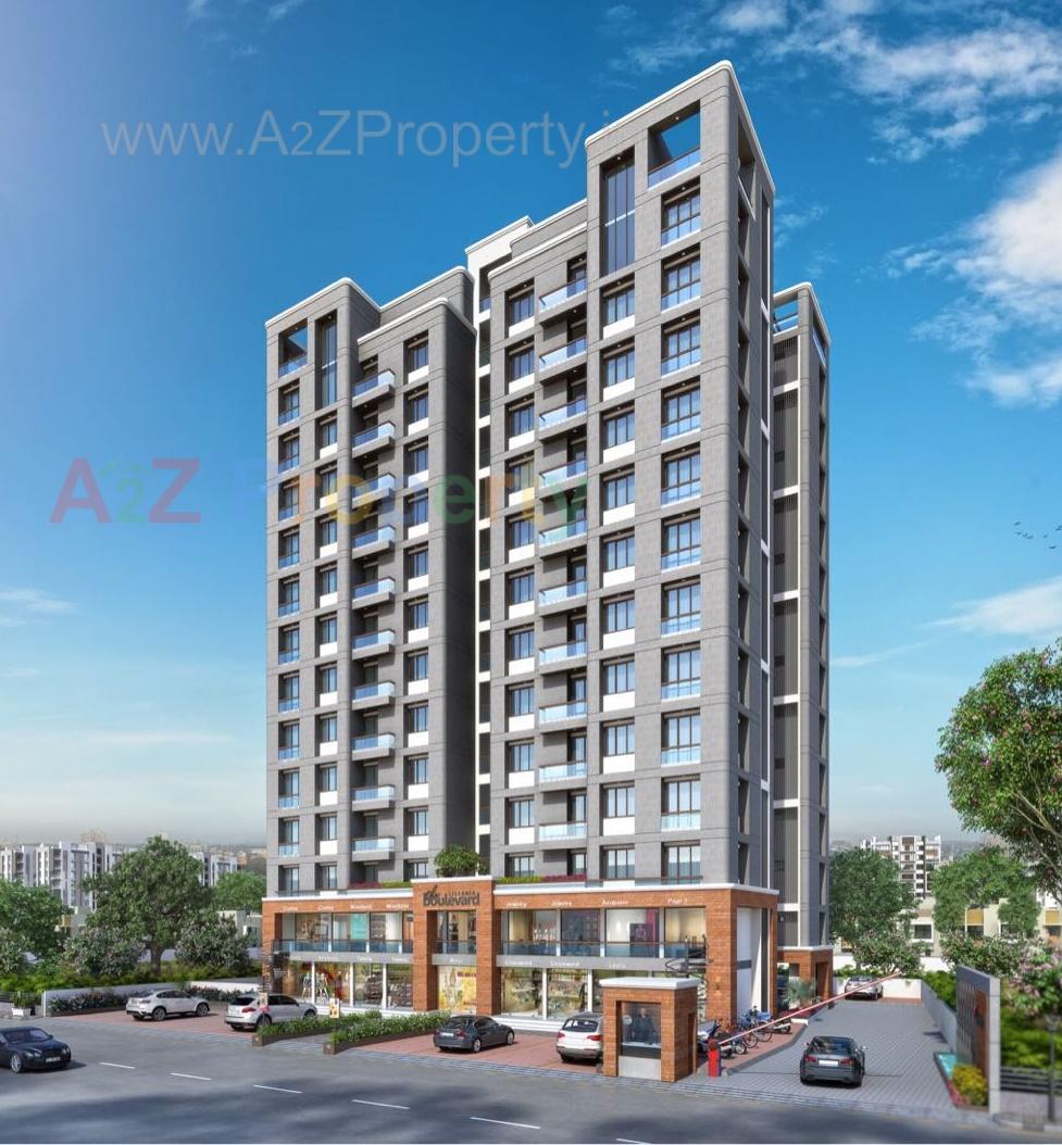 3D Elevation of real estate project Lilleria Boulevard located at Vemali, Vadodara, Gujarat