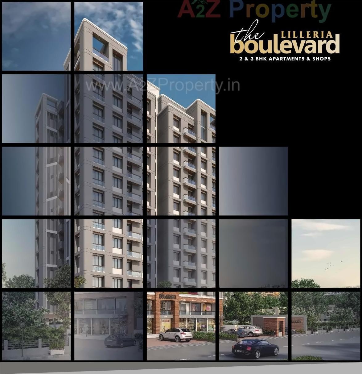 3D Elevation of real estate project Lilleria Boulevard located at Vemali, Vadodara, Gujarat