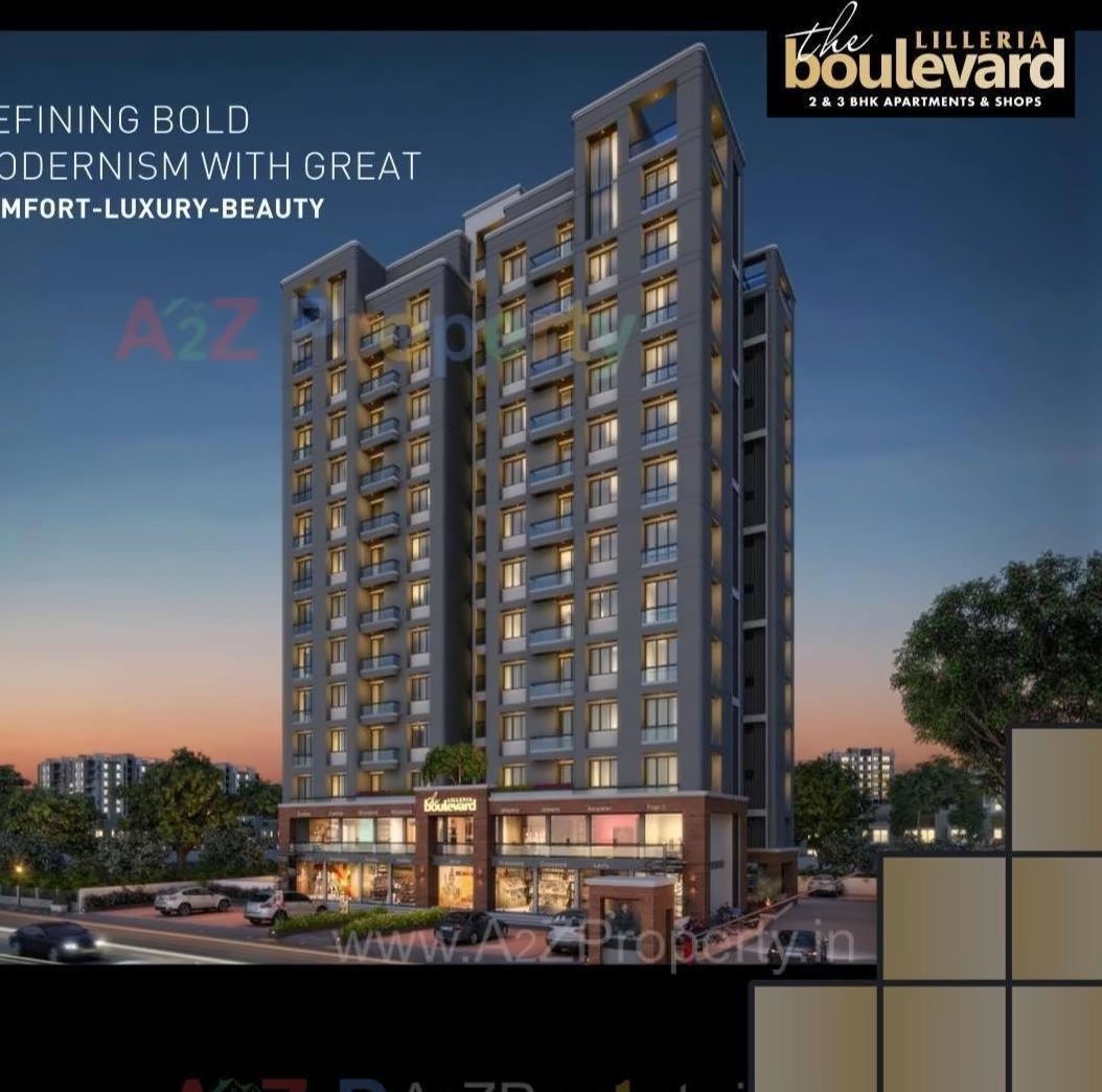 3D Elevation of real estate project Lilleria Boulevard located at Vemali, Vadodara, Gujarat