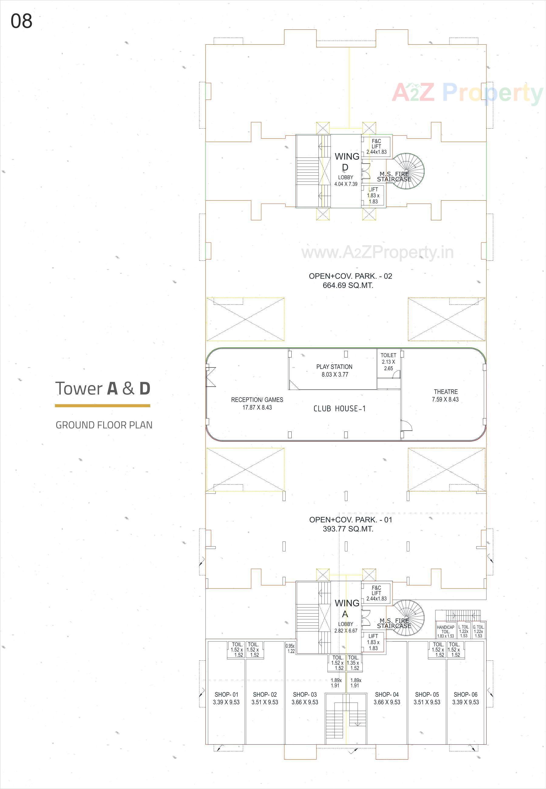 Layout of real estate project Lilleria Oakwoods located at Vadsar, Vadodara, Gujarat