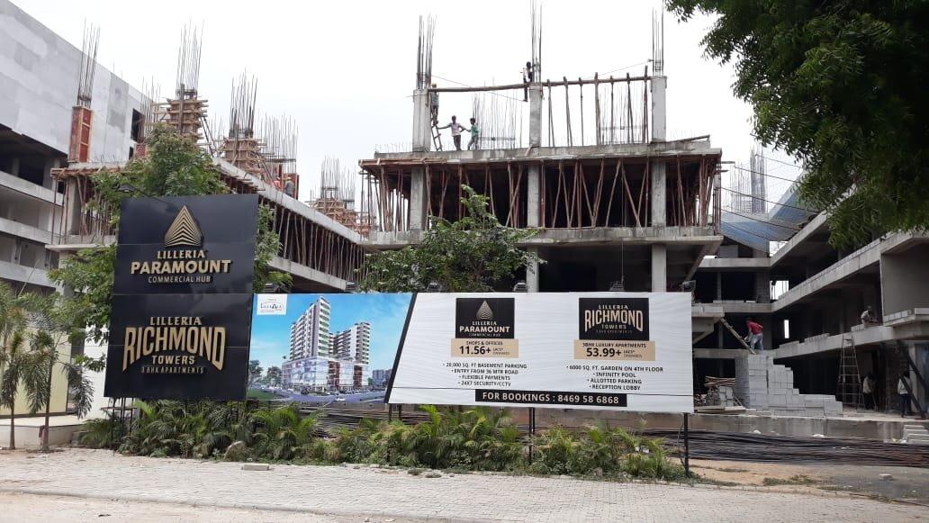 167790_const of real estate project Lilleria Paramount   Richmond Towers located at Manjalpur, Vadodara, Gujarat
