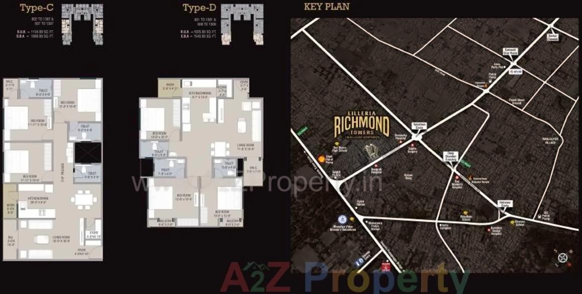  of real estate project Lilleria Paramount   Richmond Towers located at Manjalpur, Vadodara, Gujarat