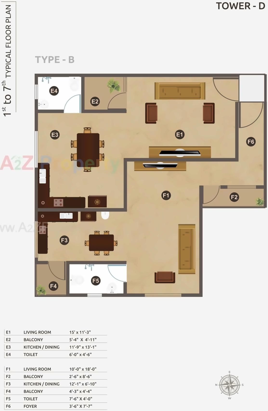 Layout of real estate project Lilleria Signature located at Gotri, Vadodara, Gujarat