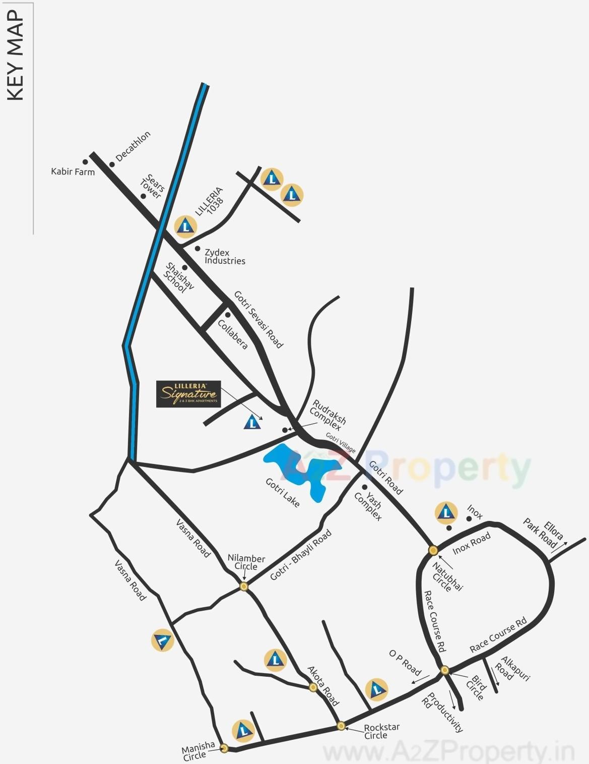  of real estate project Lilleria Signature located at Gotri, Vadodara, Gujarat