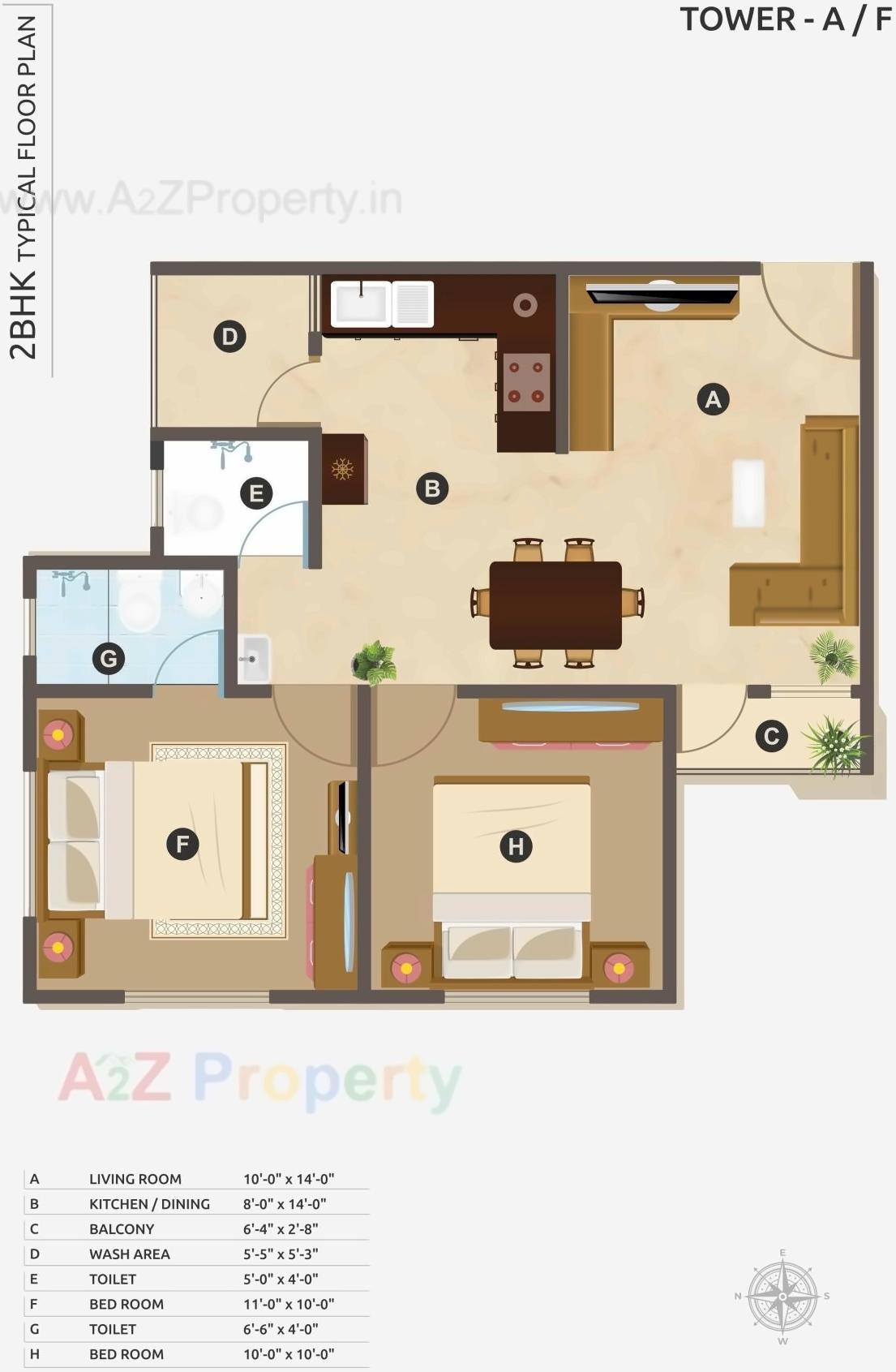 Layout of real estate project Lilleria Signature located at Gotri, Vadodara, Gujarat
