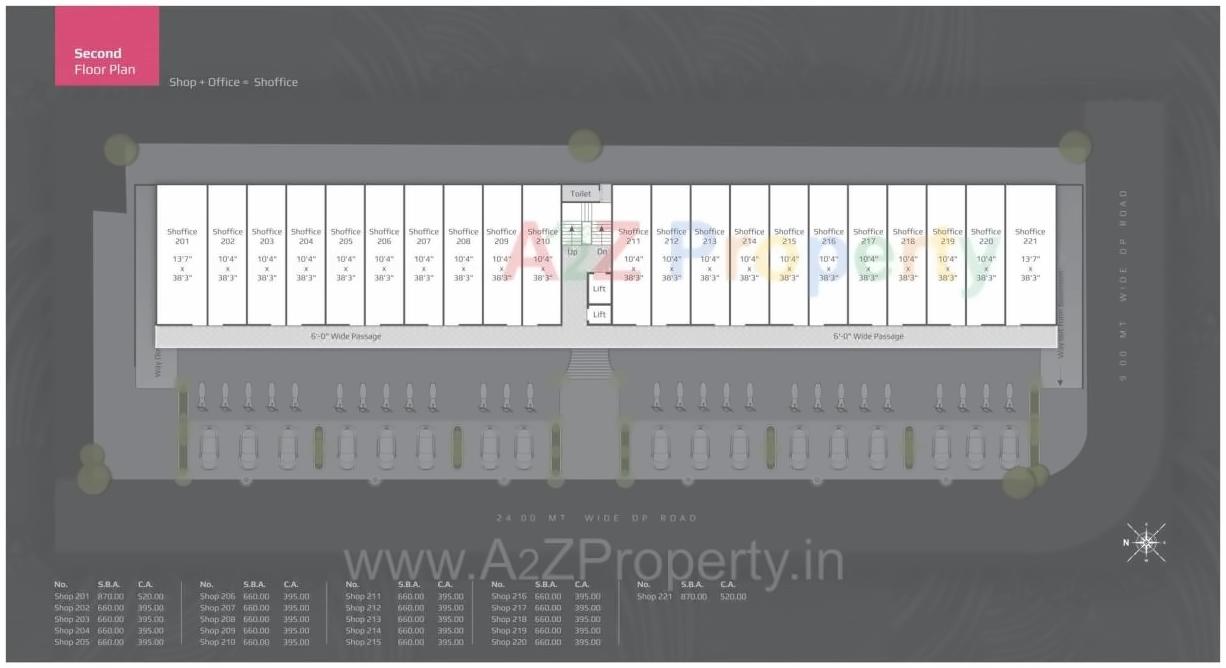 Layout of real estate project Lotus Enora located at Gotri, Vadodara, Gujarat