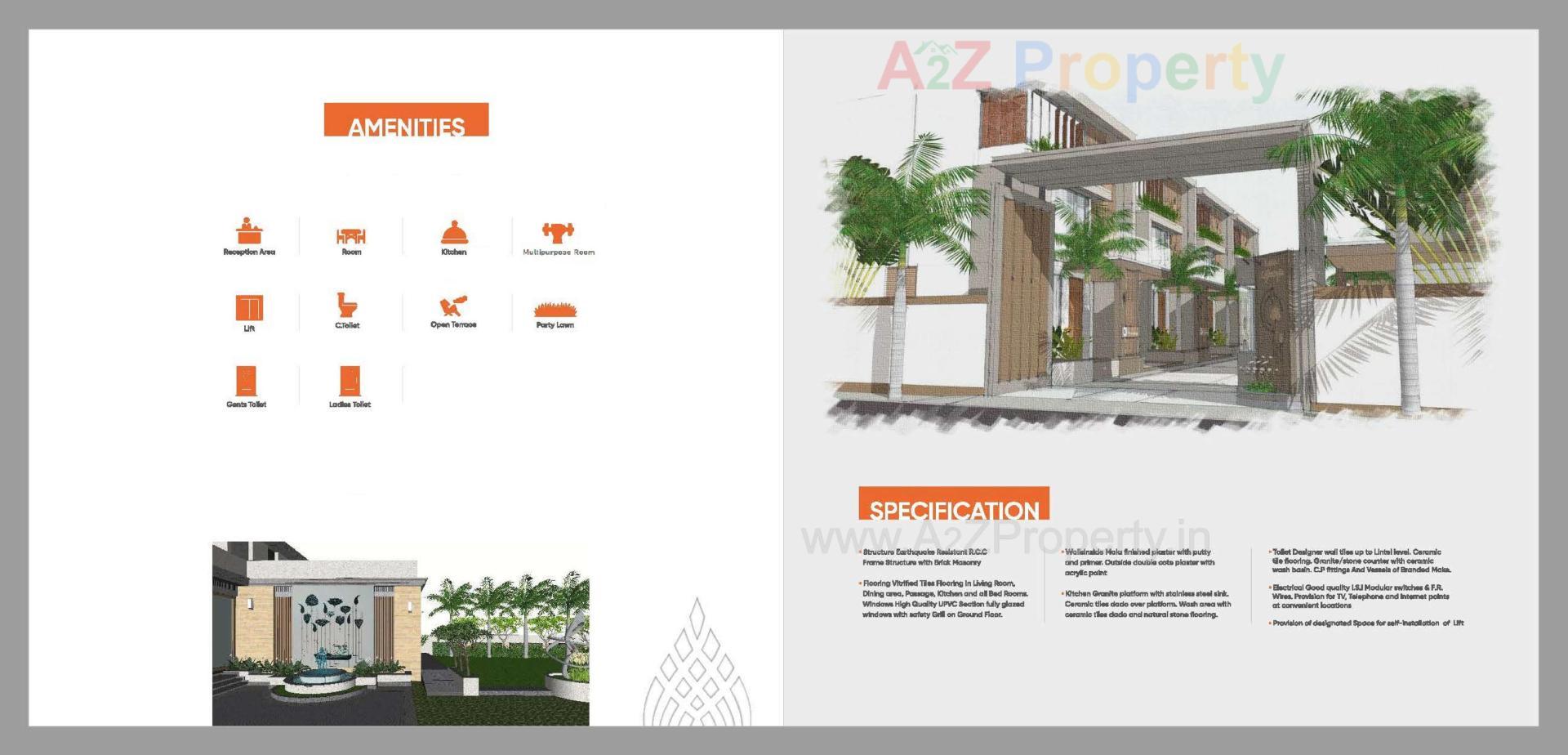 Layout of real estate project Lotus Lifestyle located at Vemali, Vadodara, Gujarat