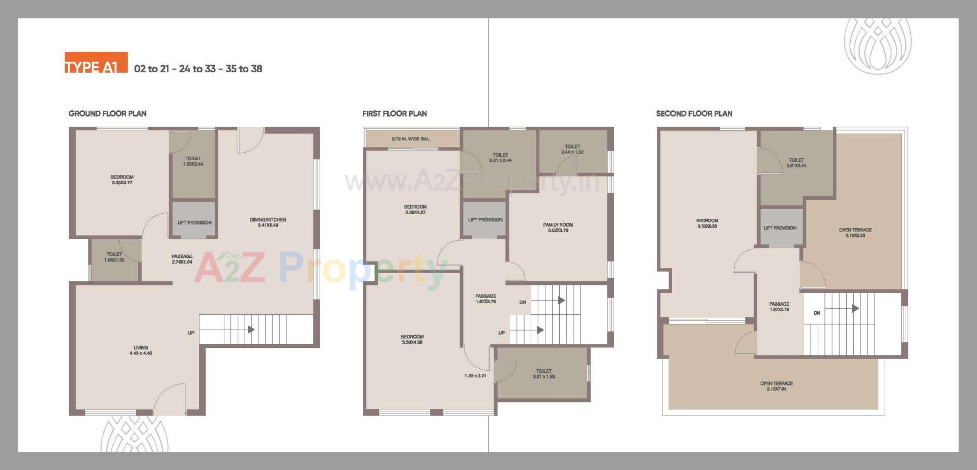 Layout of real estate project Lotus Lifestyle located at Vemali, Vadodara, Gujarat