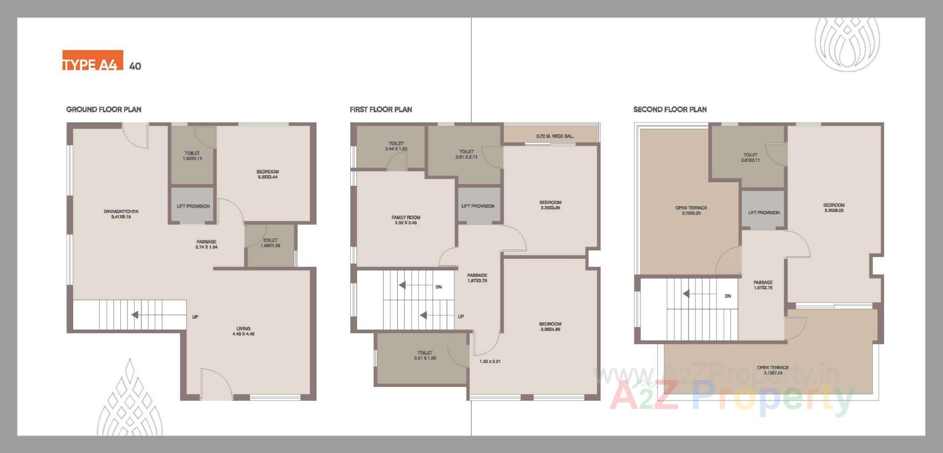 Layout of real estate project Lotus Lifestyle located at Vemali, Vadodara, Gujarat