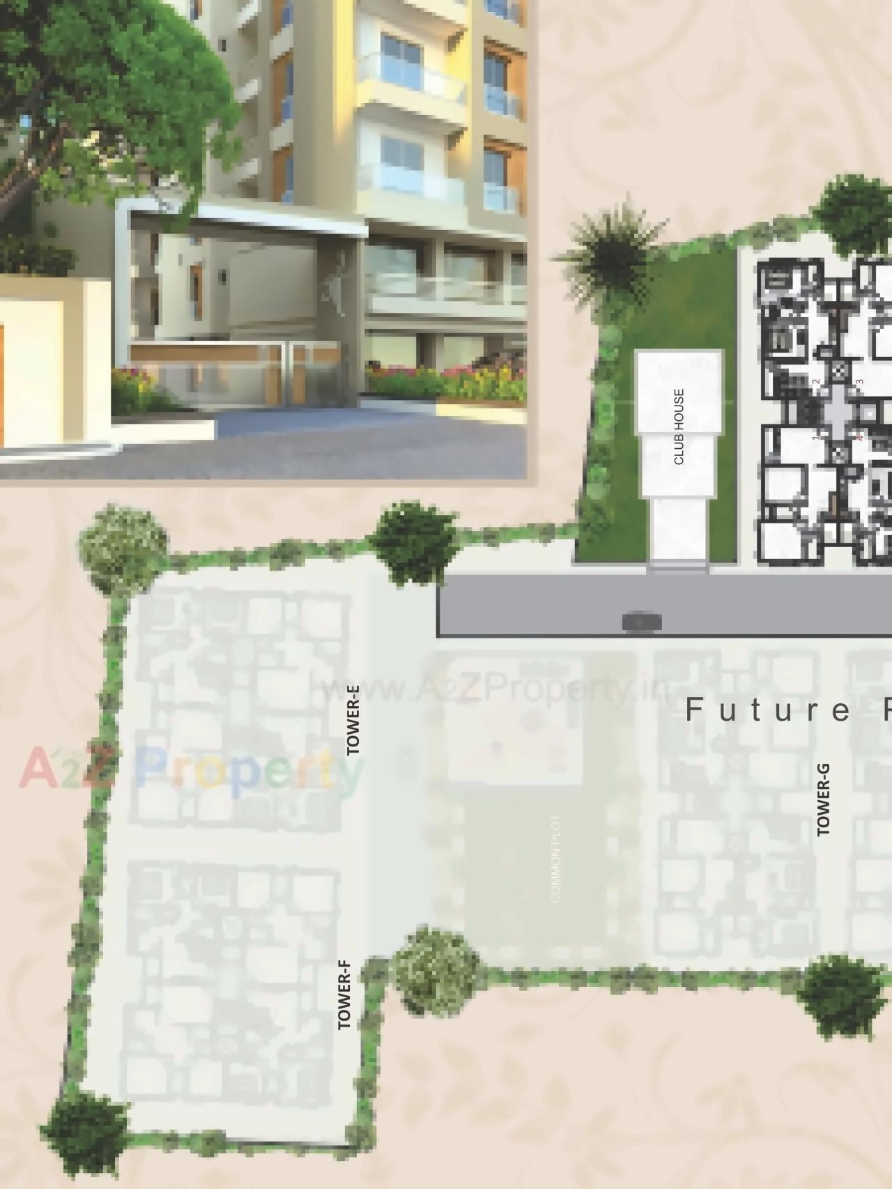 Layout of real estate project Maa Residency located at Harni, Vadodara, Gujarat