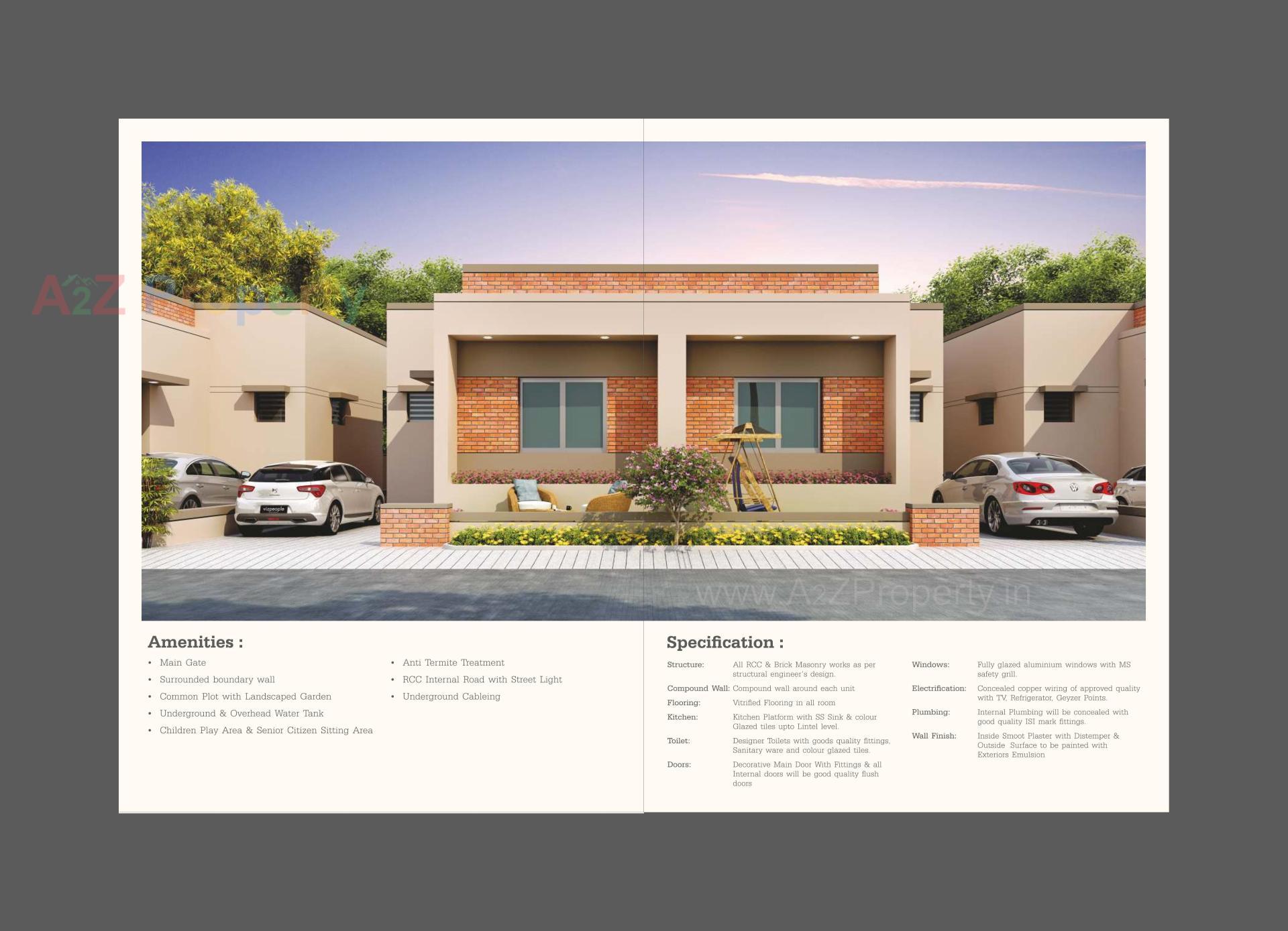 3D Elevation of real estate project Maa Tenaments located at Chikhodra, Vadodara, Gujarat