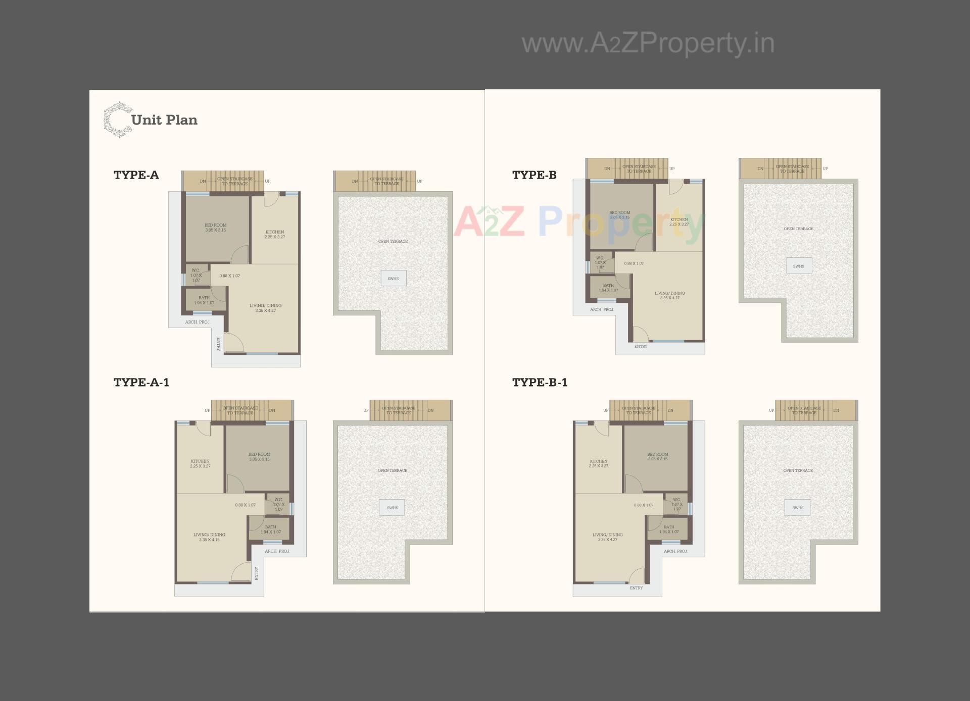 Layout of real estate project Maa Tenaments located at Chikhodra, Vadodara, Gujarat