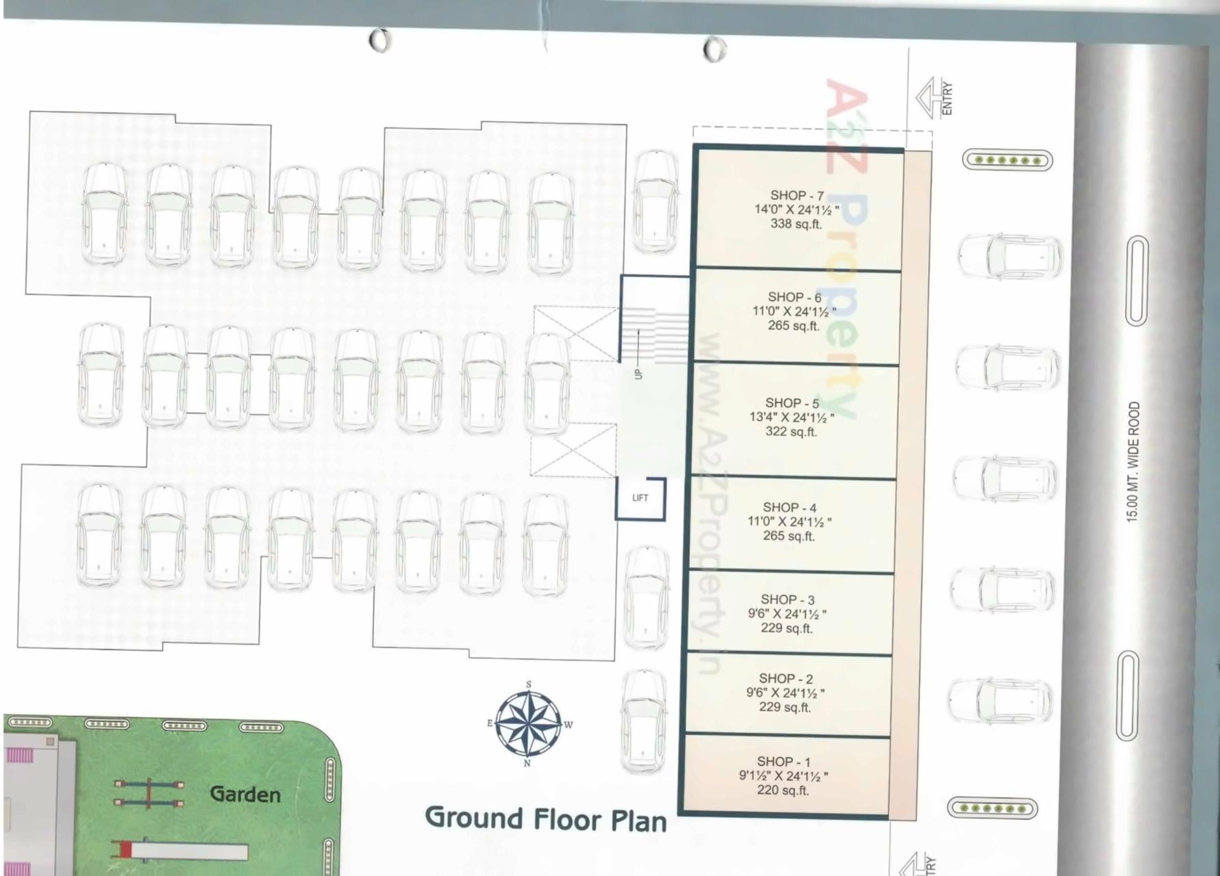 Layout of real estate project Maadhav Elite located at Bhayli, Vadodara, Gujarat