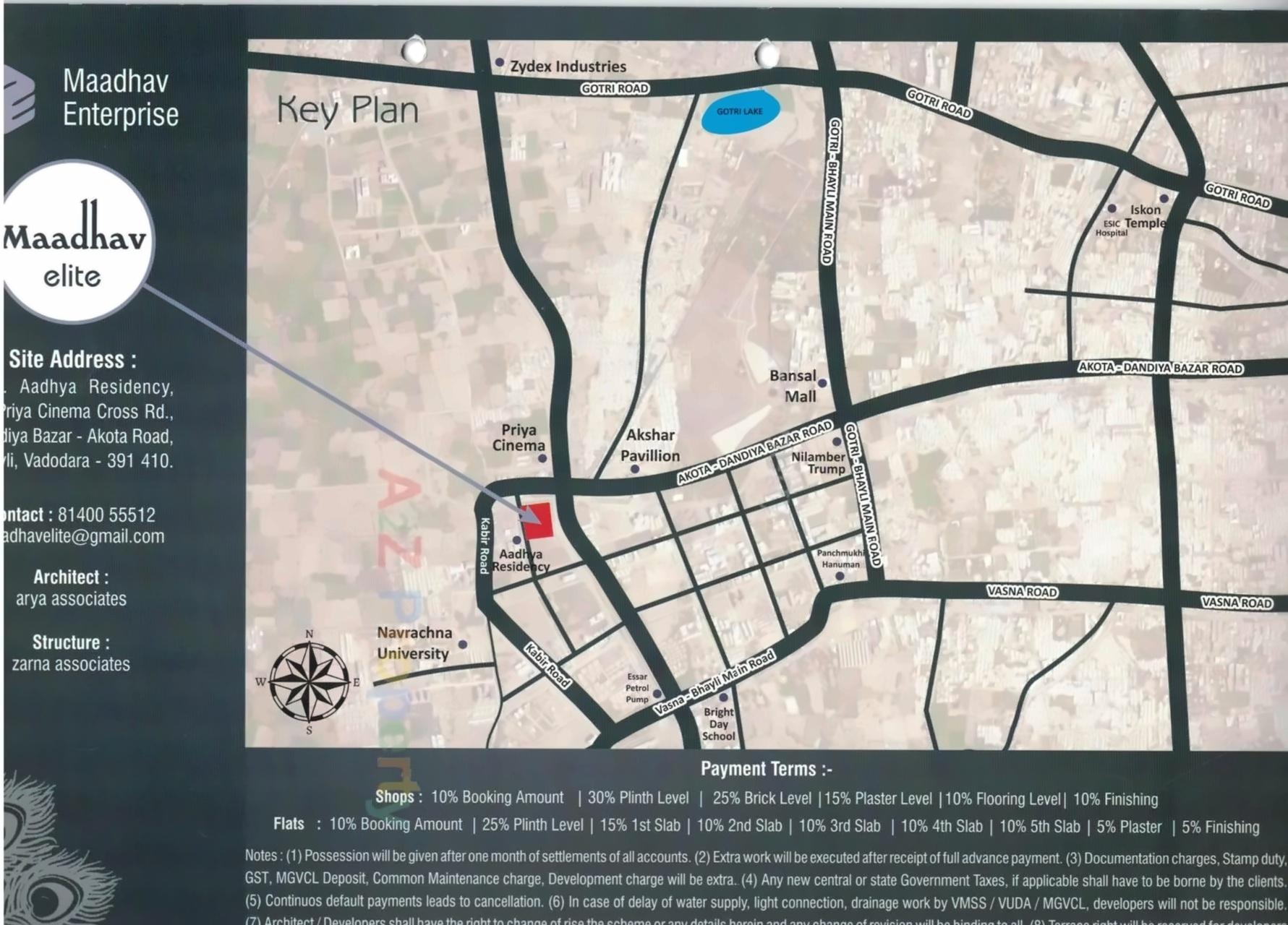  of real estate project Maadhav Elite located at Bhayli, Vadodara, Gujarat