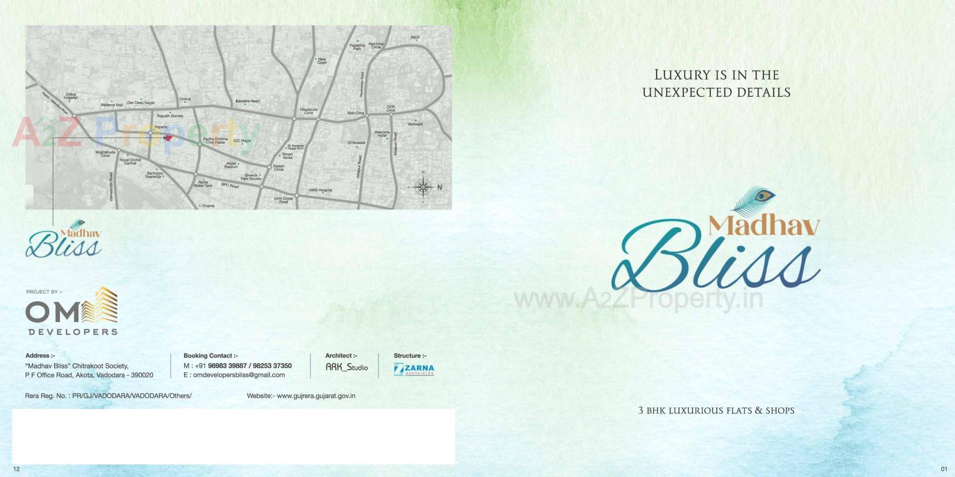  of real estate project Madhav Bliss located at Akota, Vadodara, Gujarat