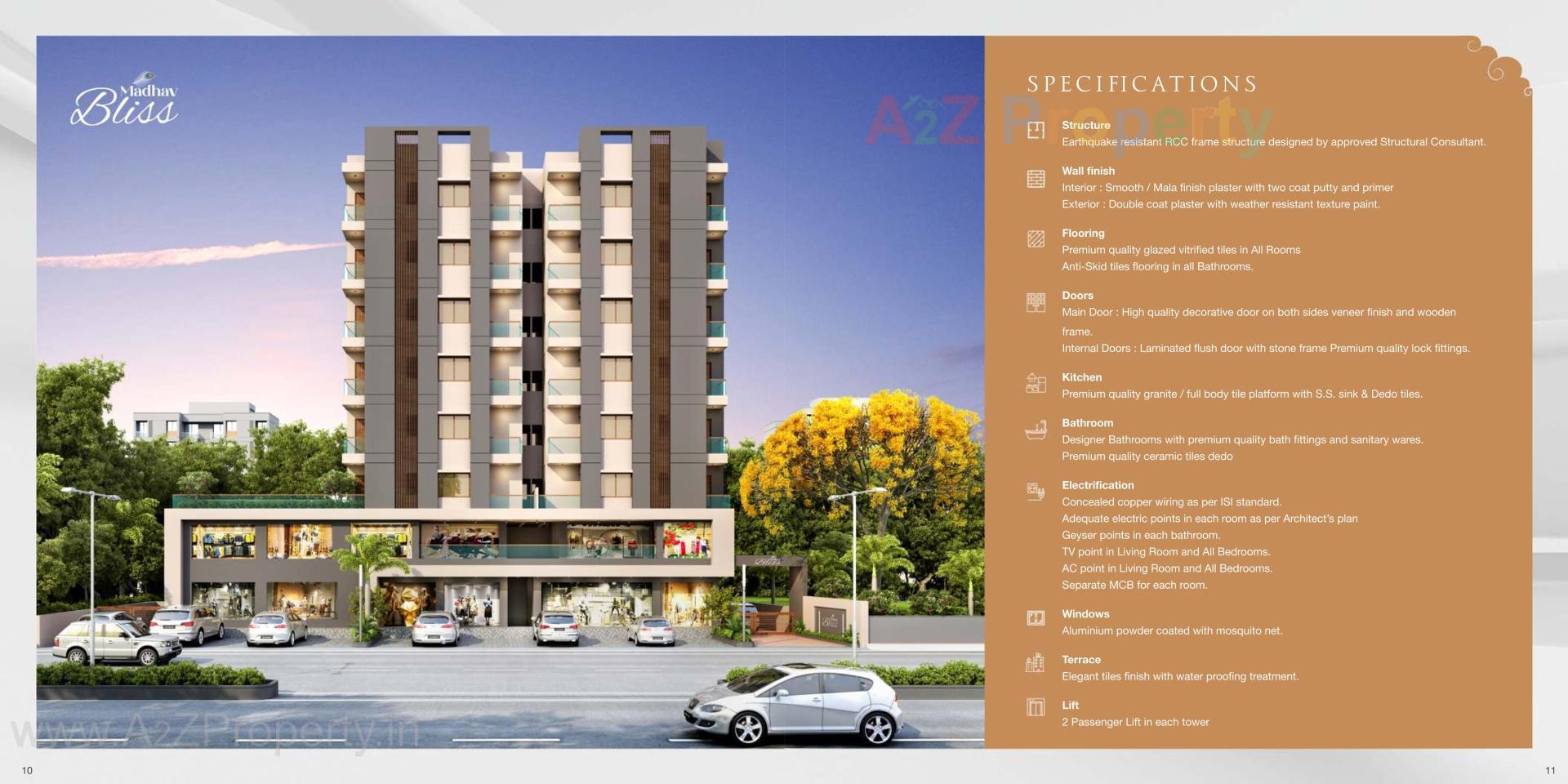 3D Elevation of real estate project Madhav Bliss located at Akota, Vadodara, Gujarat