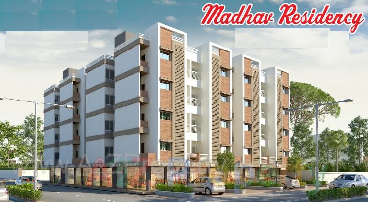 3D Elevation of real estate project Madhav Residency located at Bajwa, Vadodara, Gujarat