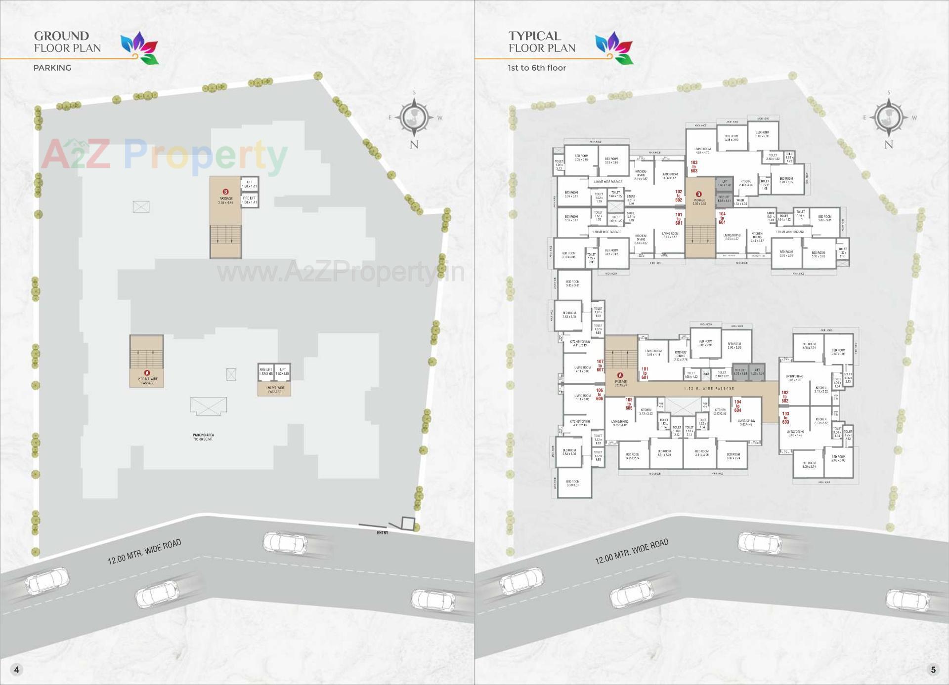 Layout of real estate project Madhavam Orchid located at Danteshwar, Vadodara, Gujarat