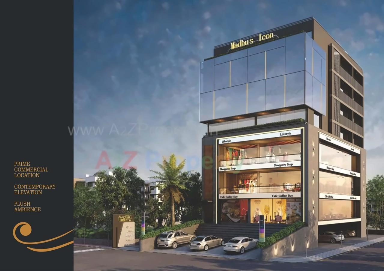 3D Elevation of real estate project Madhu's Icon located at Gotri, Vadodara, Gujarat
