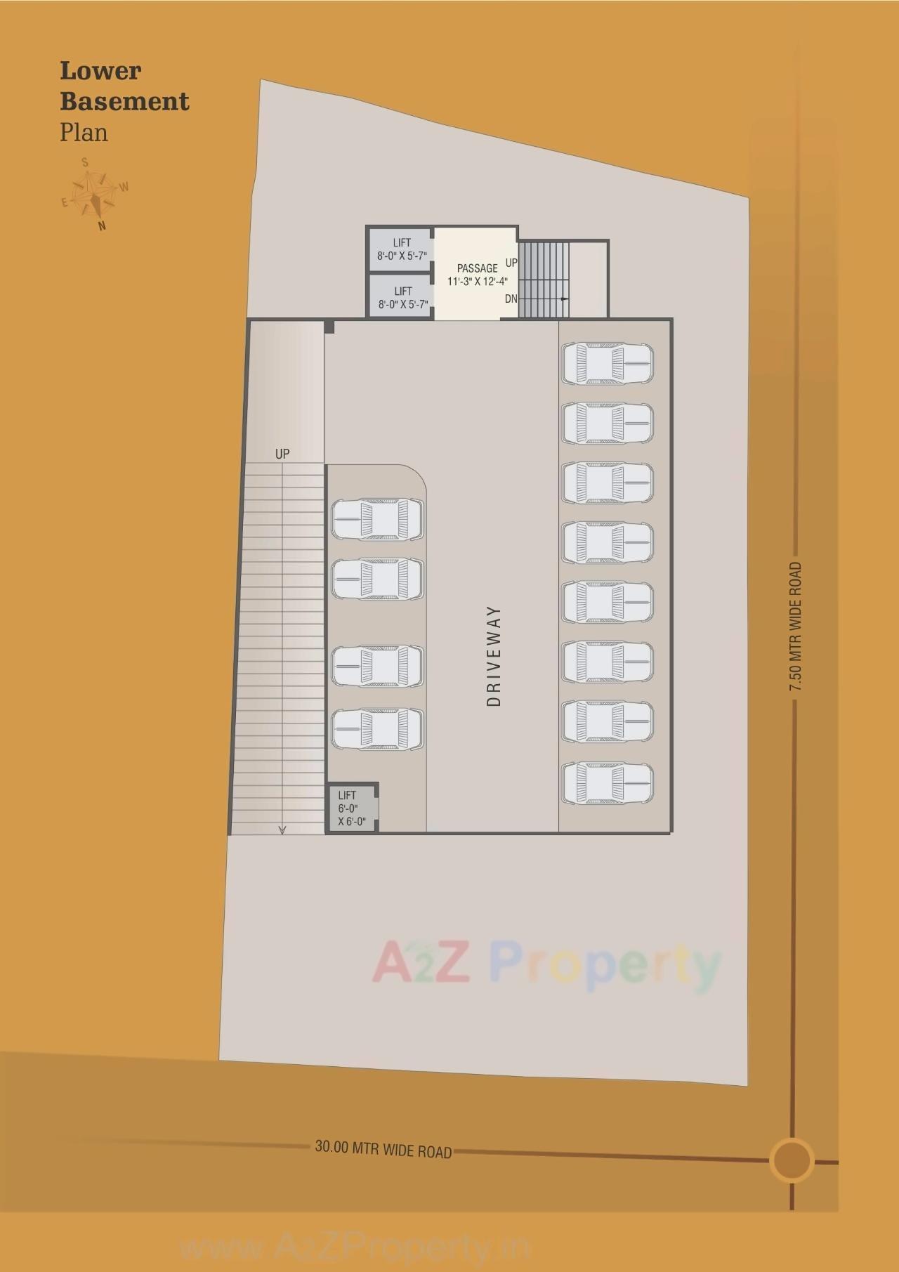 Layout of real estate project Madhu's Icon located at Gotri, Vadodara, Gujarat