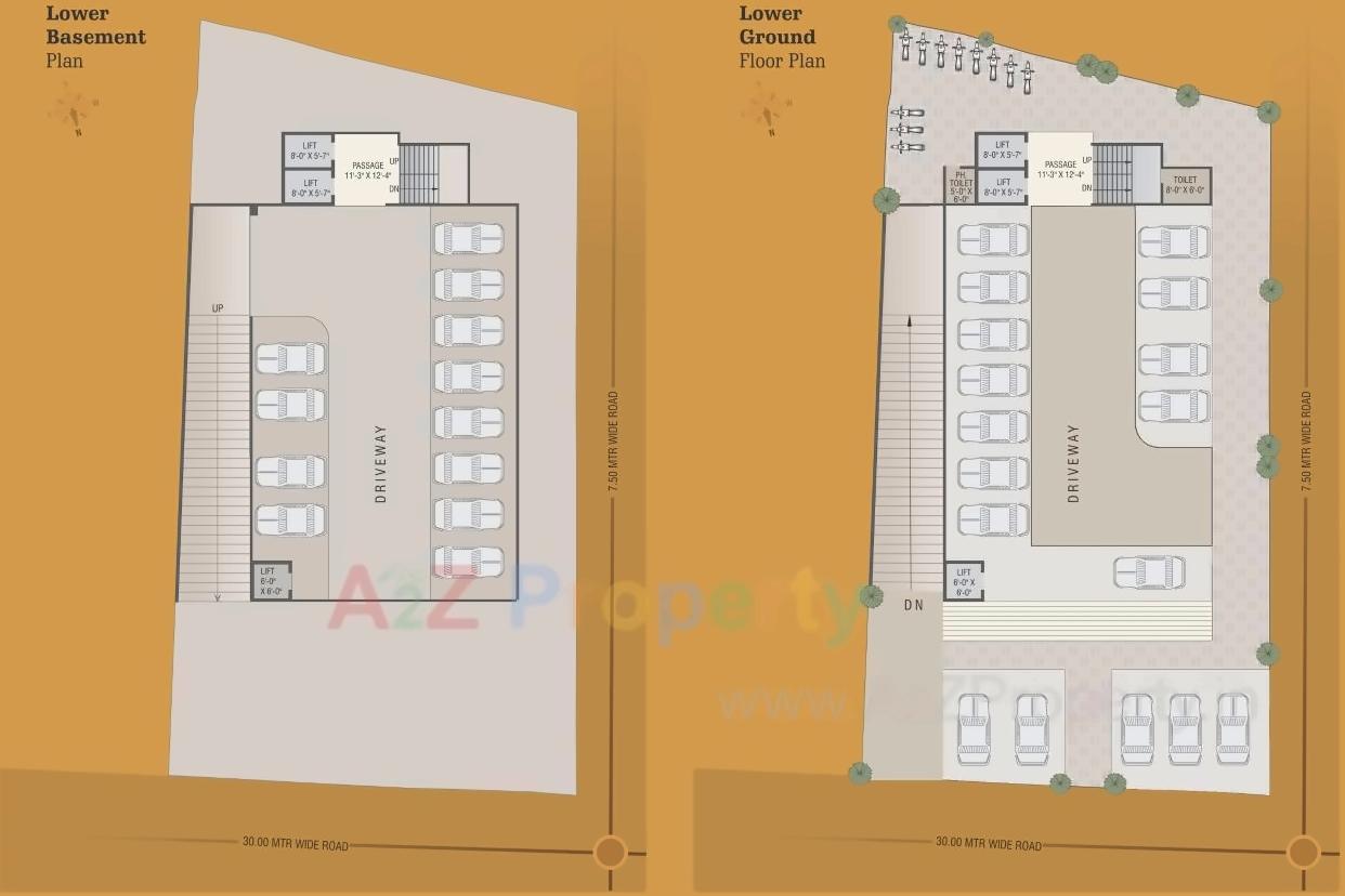 Layout of real estate project Madhu's Icon located at Gotri, Vadodara, Gujarat