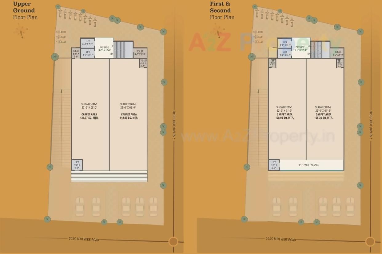 Layout of real estate project Madhu's Icon located at Gotri, Vadodara, Gujarat