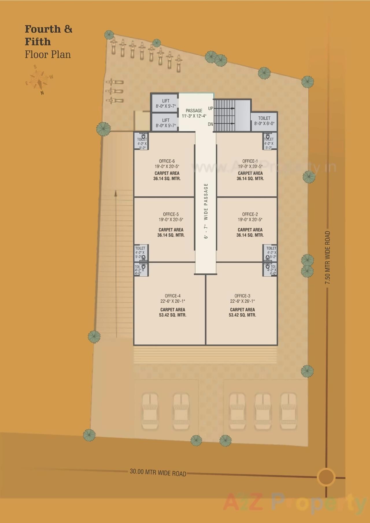 Layout of real estate project Madhu's Icon located at Gotri, Vadodara, Gujarat