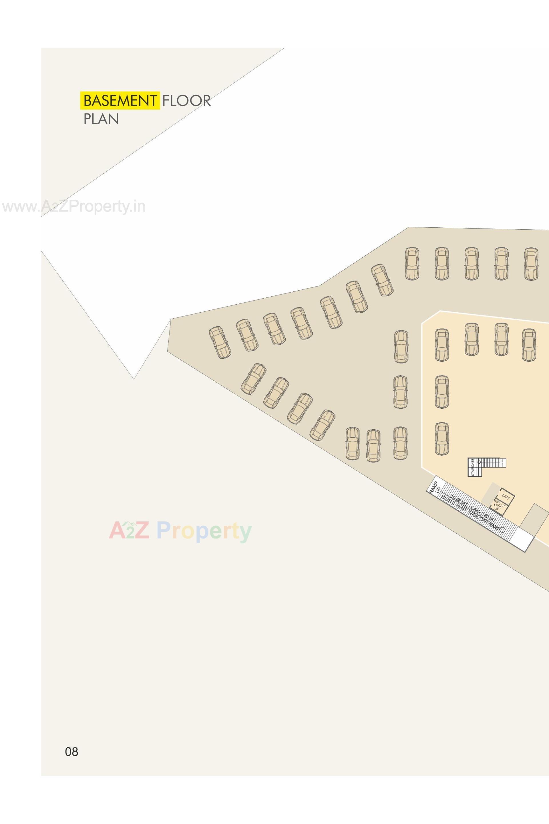 Layout of real estate project Madhuban Centre Square located at Karjan, Vadodara, Gujarat