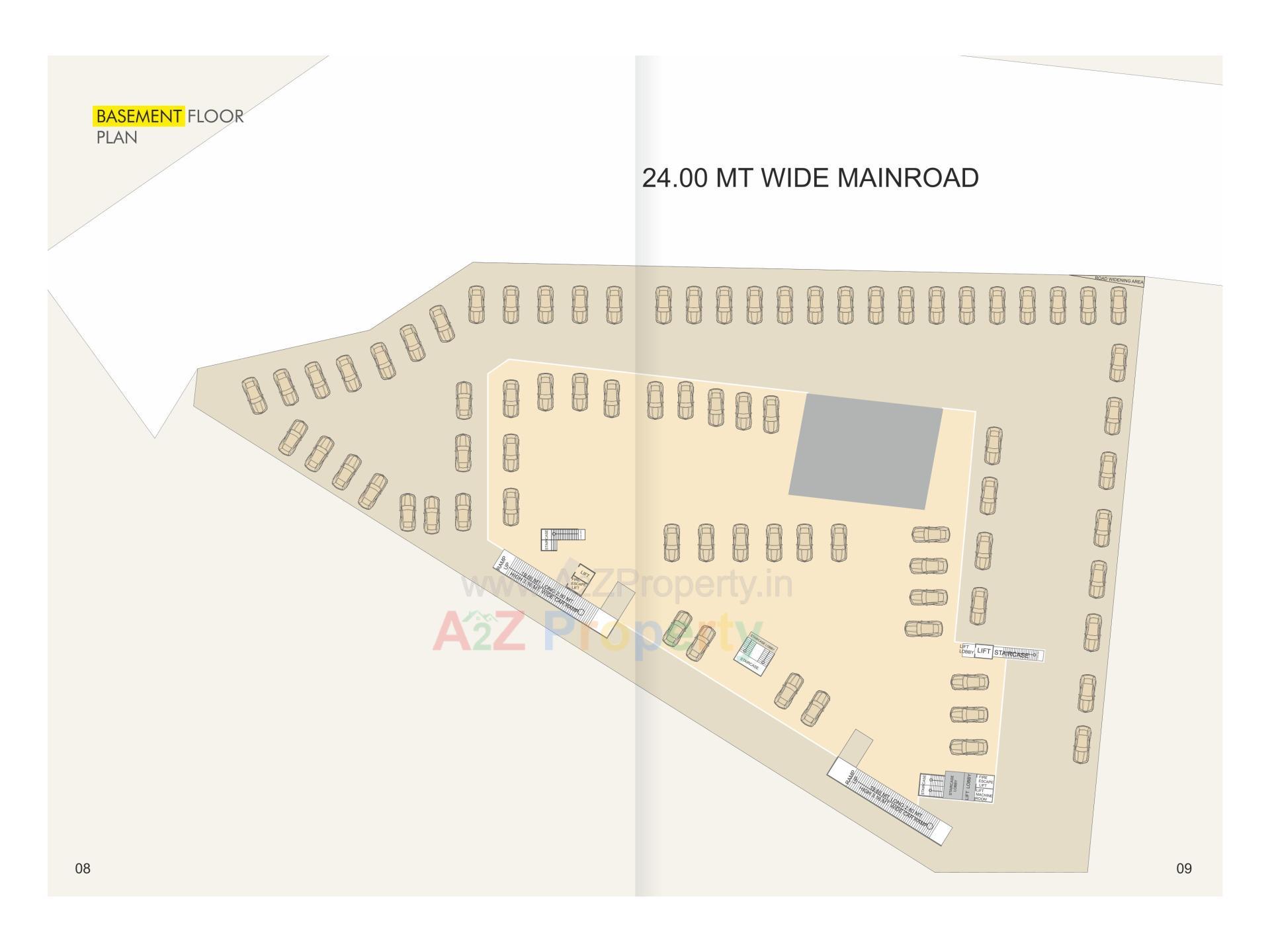 Layout of real estate project Madhuban Centre Square located at Karjan, Vadodara, Gujarat