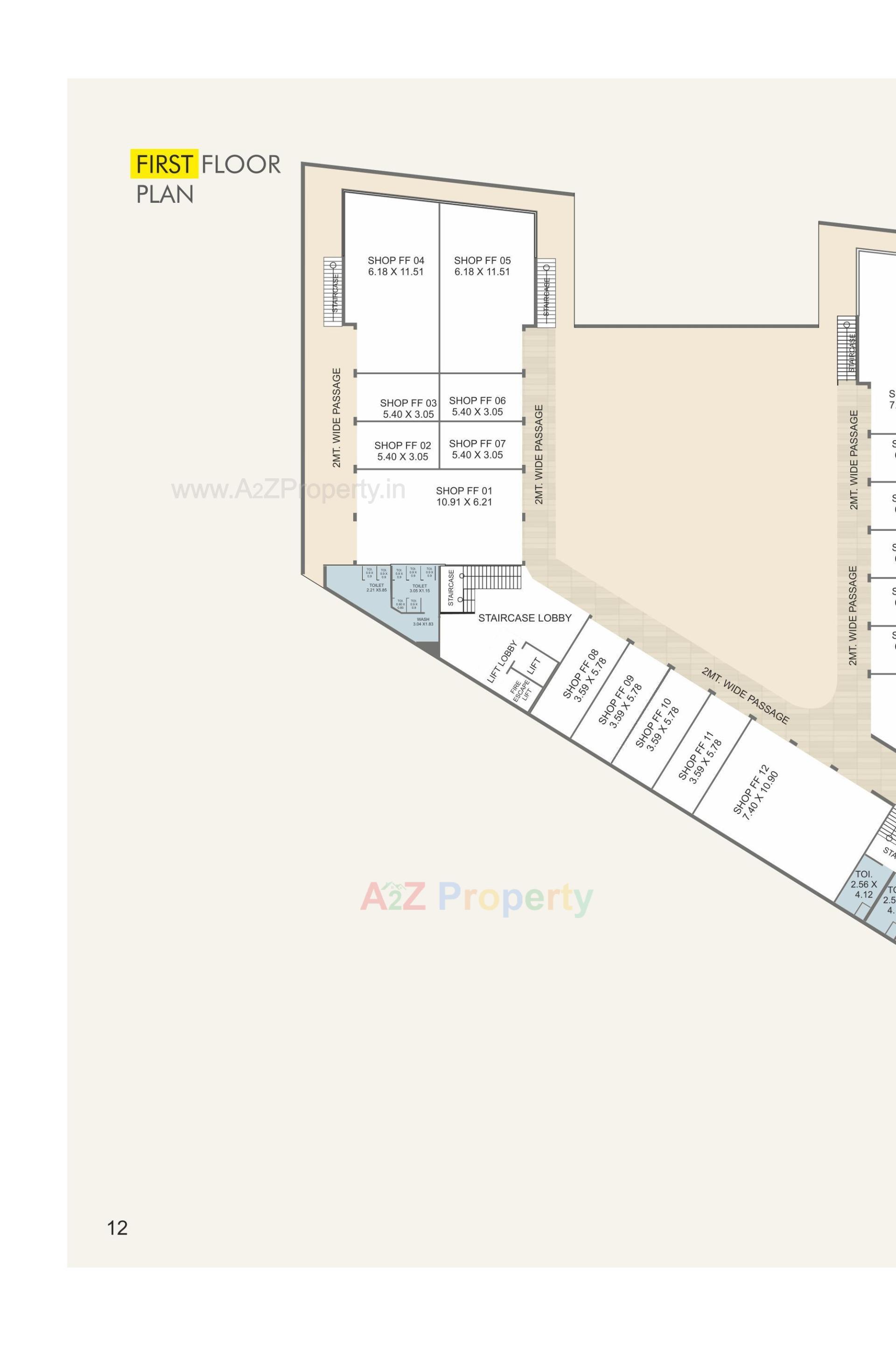 Layout of real estate project Madhuban Centre Square located at Karjan, Vadodara, Gujarat